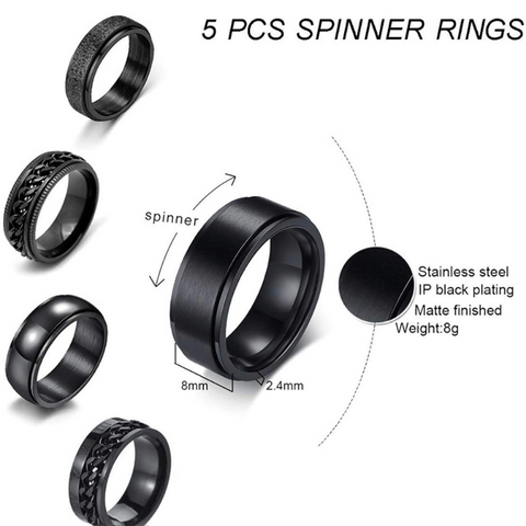 The Blackout Collection (Bundle Of 5 Rings)